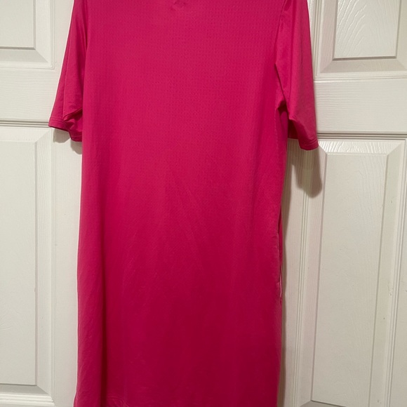 San Soleil Pink Short Sleeves SPF 50 Golf Mini Polo Dress Medium Sport Outdoor - Picture 7 of 10